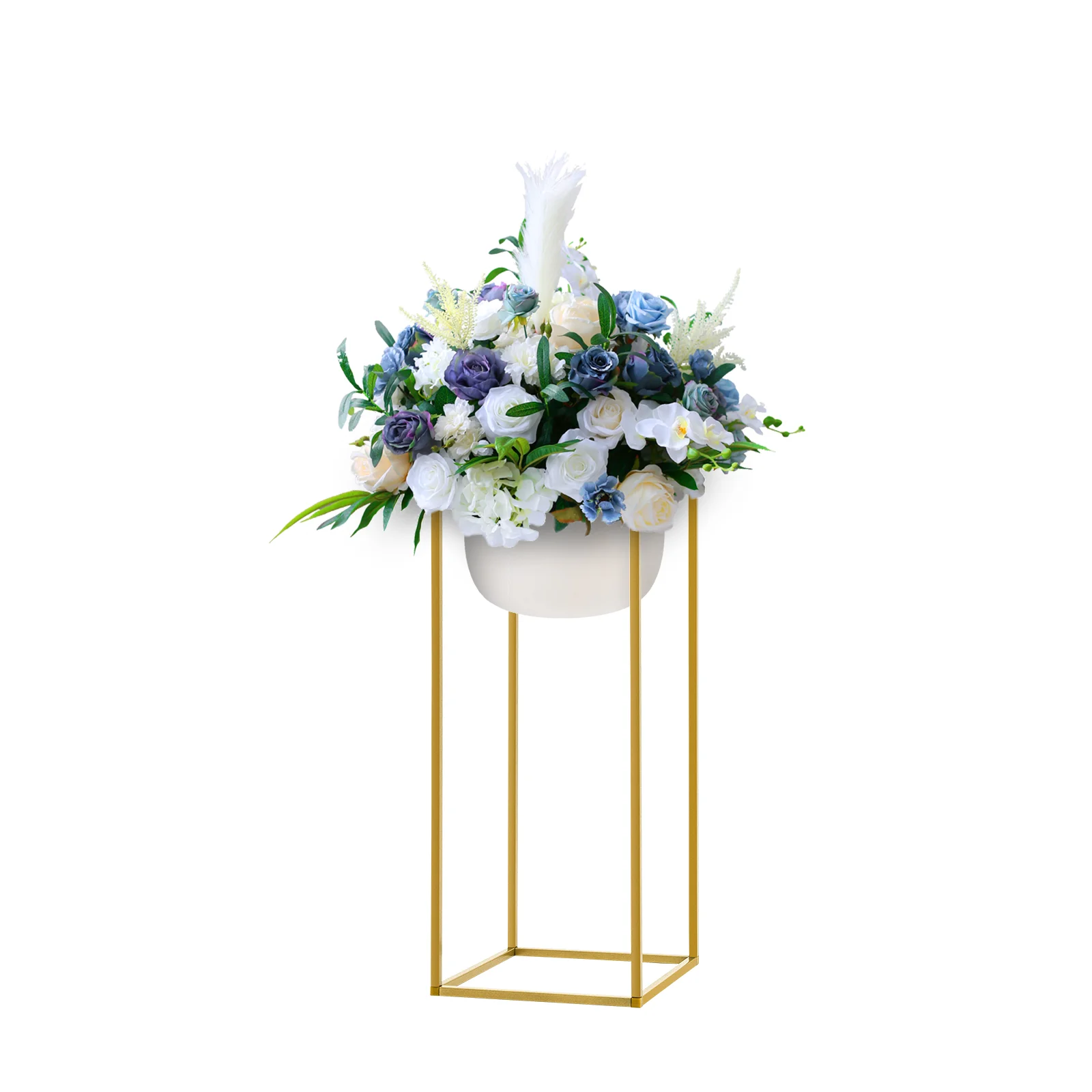 10 Stück 60cm/80cm Hohe Hochzeits-Blumenständer Set Geometrische Blumenvasen-Ständer für Hochzeitstisch-Dekorationen, Partys, Events, Zuhause – Detail 19