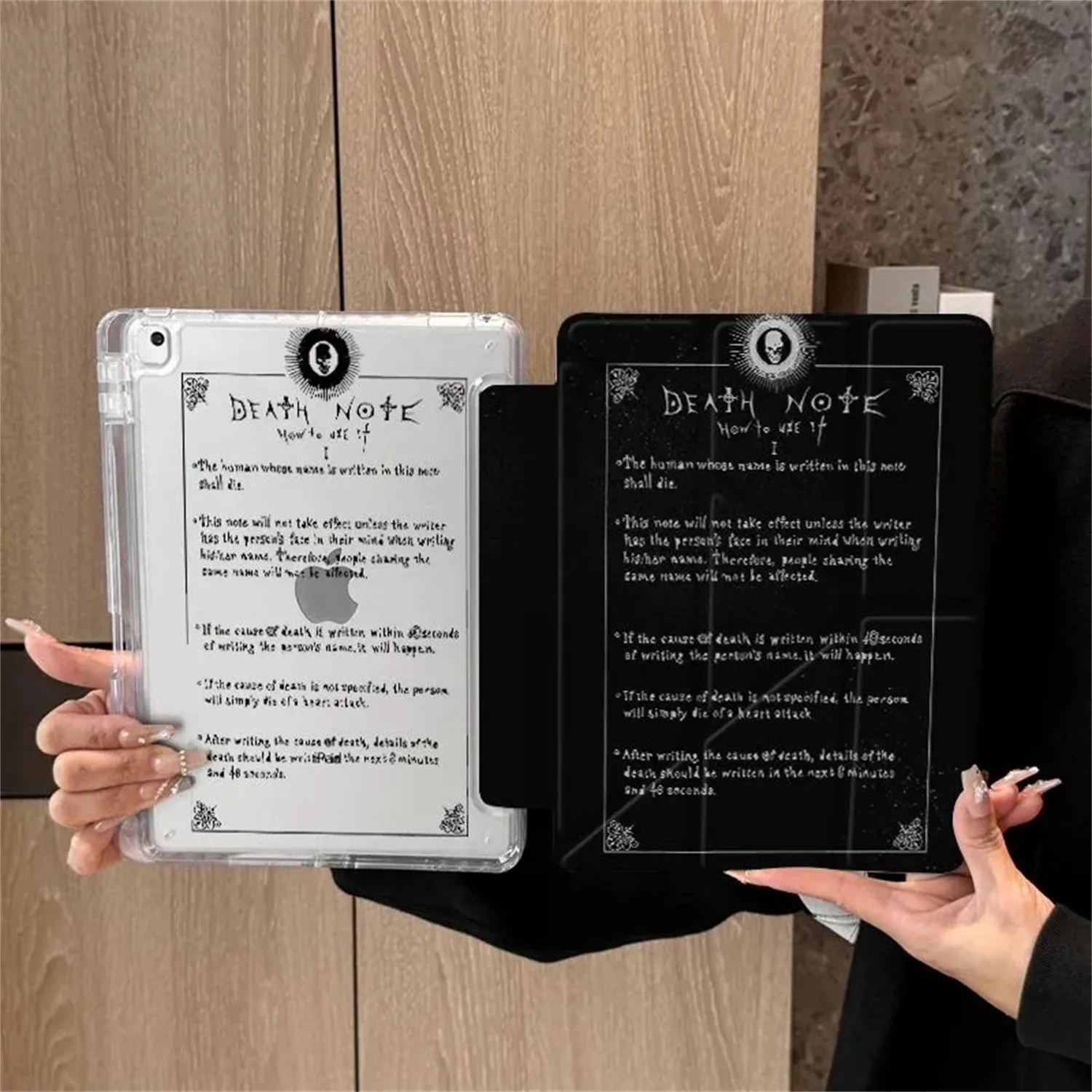 Gothic Black Tablet Case with 3-Fold Cover