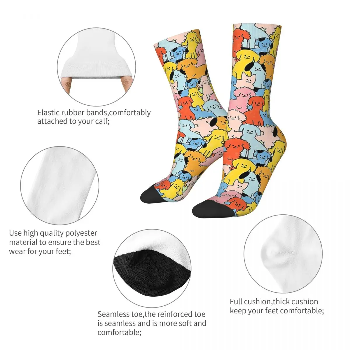 Pup Rally - The Peach Fuzz Adult Socks,Unisex socks,men Socks women Socks
