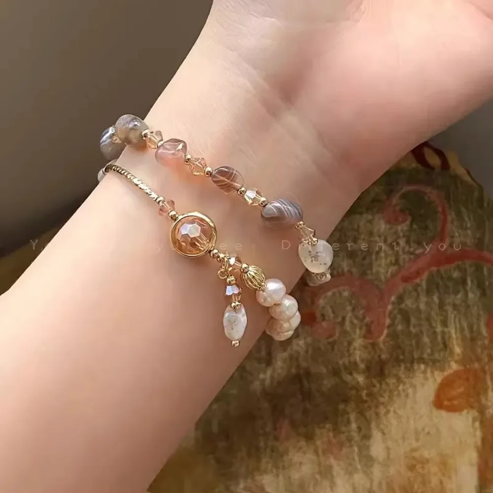Lot De 2 Bracelets En Pierres Naturelles Collection Caraïbes H&Co - Perles Multicolores