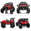 24V Ride on Car Truck with Remote Control, 2 Seater Kids Electric Car, Spring Suspension, 9Ah Battery Powered, 3 Speeds, Double 4