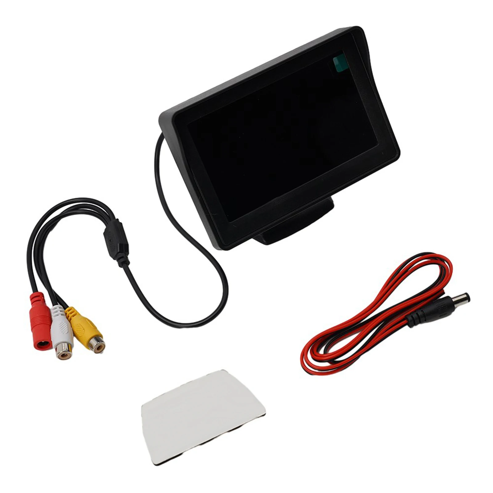 4.3인치 TFT LCD 후방 모니터(자동차용, AV1/AV2 입력, 후진 주차 시 자동 신호 감지 기능 포함)