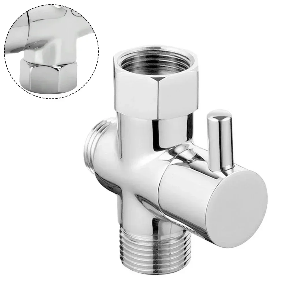 3 Way Switch Faucet G1/2inch Valve Adapter Shower Diverter Valve Faucet Shower Tap Connector Splitter Bathroom Accessories 5