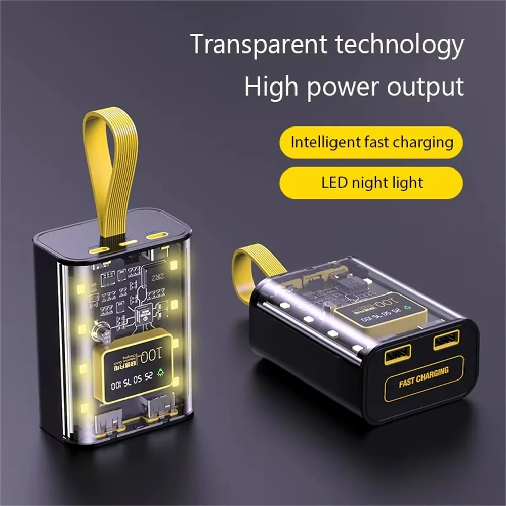 5V 2A Double USB Output Battery Charger Case DIY Power Bank Box Fast Charge 18650 Battery Charging Storage Box With Night Light