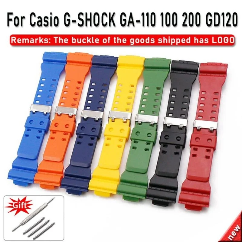 

Resin Strap For Casio G-SHOCK GA-100 110 120 150 200 300 GD-100 110 120 G-8900 GR-8900 GW-8900 GLS-100 GLS-8900 G Shock Belt