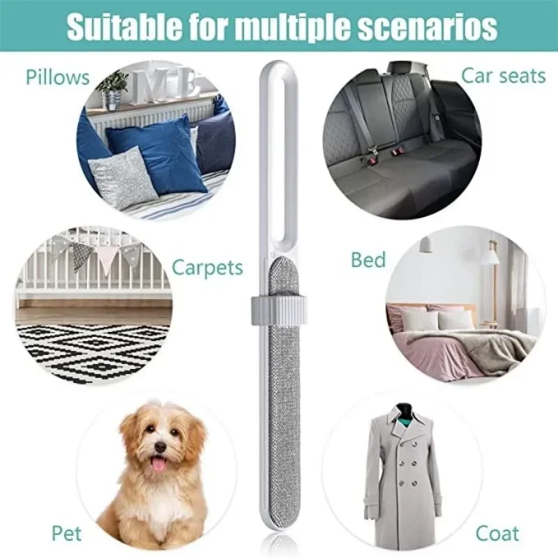 Lint Remover Electrostatic Pet Hair Removal Brush Double-Sided Couch Clothes Cleaning For Furniture Laundry with Self-Clean Loop lint remover pet hair remover clothing cleaner brush pet hair remover brush lint remover brush clothes lint remover hair removal brush hair remover