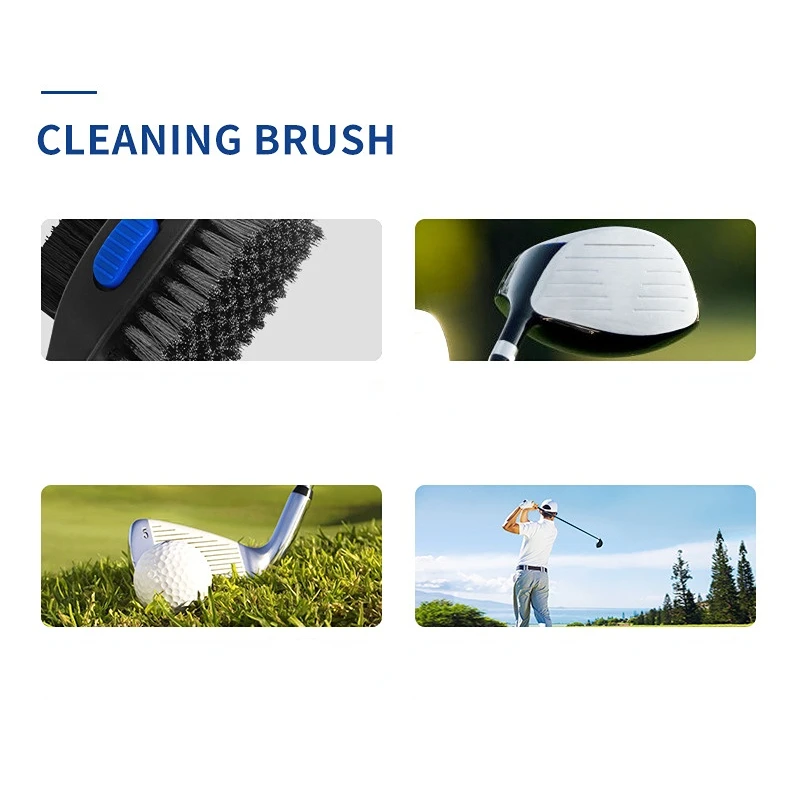 Description Picture 3 of itemPGM Golf Club Brush Double-sided Clean PP Hair Plus Stianless Steel Portable Hook Golf Accessories SZ007