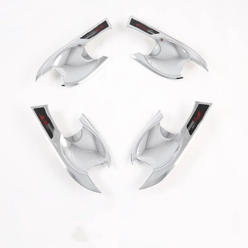 

4pcs ABS Silver Chrome For Honda FIT/jazz 2021 Car Outer Door Handles Exterior Protective Decoration Frame Cover Doorknob Trim