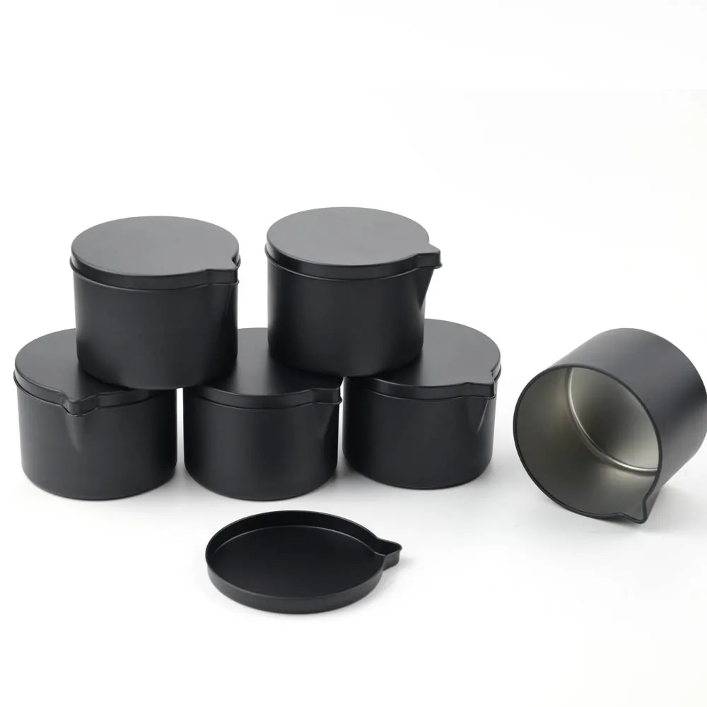 Storage Jar Storage Can Empty Bulk Candle Jar DIY Aromatherapy Massage Candle Maker Tins Pouring Container Shaped Cans 6Pc