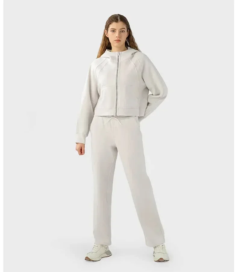 

Lulu Substitutes Trousers Fitness Outdoor Jogging Tennis Yoga Fitness Sports High Waist Elastic Casual Loose Velvet Pants