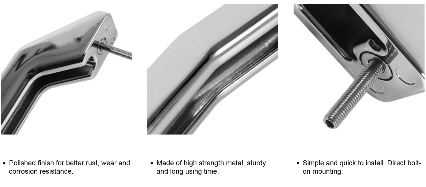 小物 Hal 12498996 Silver Billet Hood Handles Exterior Accessories for