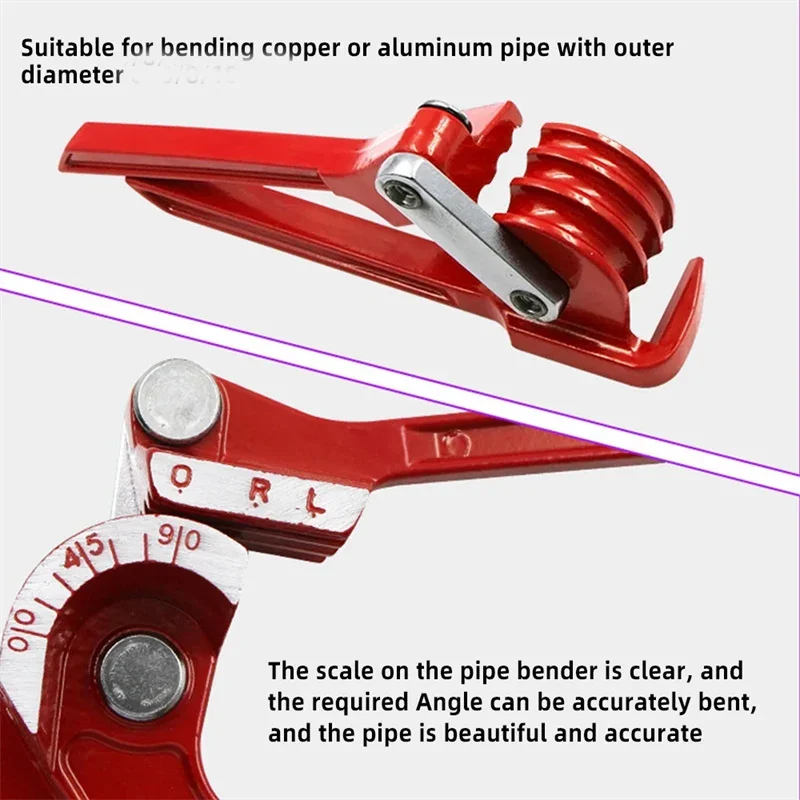 90/180 Degree Combination Tube Bender 3 In 1 Tube Bender Pipe Bending Tool Fuel Brake Pipe Tools Metric Bending Plumbing Tools Tube Bender