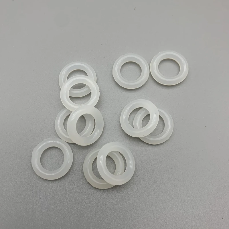 VMQ 화이트 실리콘 링 가스켓, 식품 등급 방수 와셔 고무 절연 O 링, CS 5mm OD 20mm 60mm, 로트당 20 개