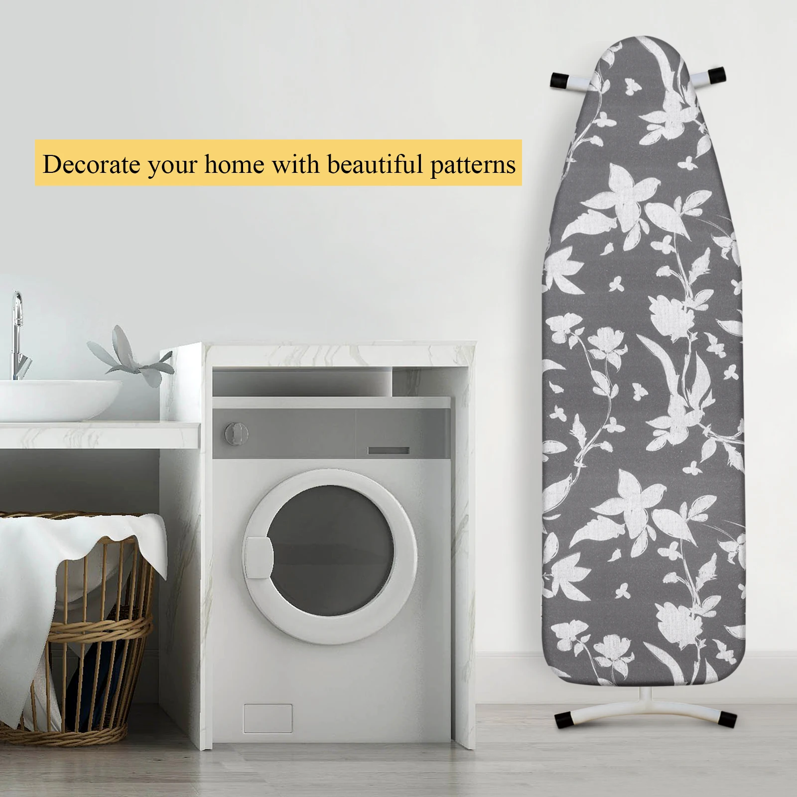 148x55cm Ironing Board Cover Large  Ironing Cover Ironing Board Protective  Non-slip Thick Colorful for Home Cleaner