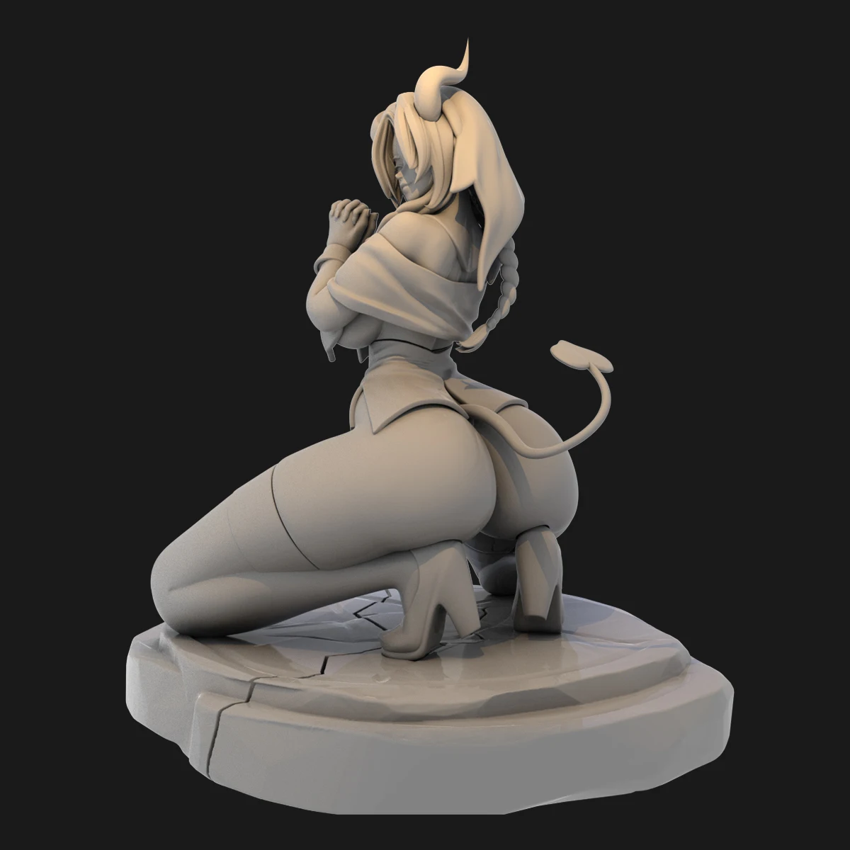 1/24 Die Cast Resin Figure Model Assembly Kit Nun Succubus Model Assembly  Toy Unpainted - AliExpress