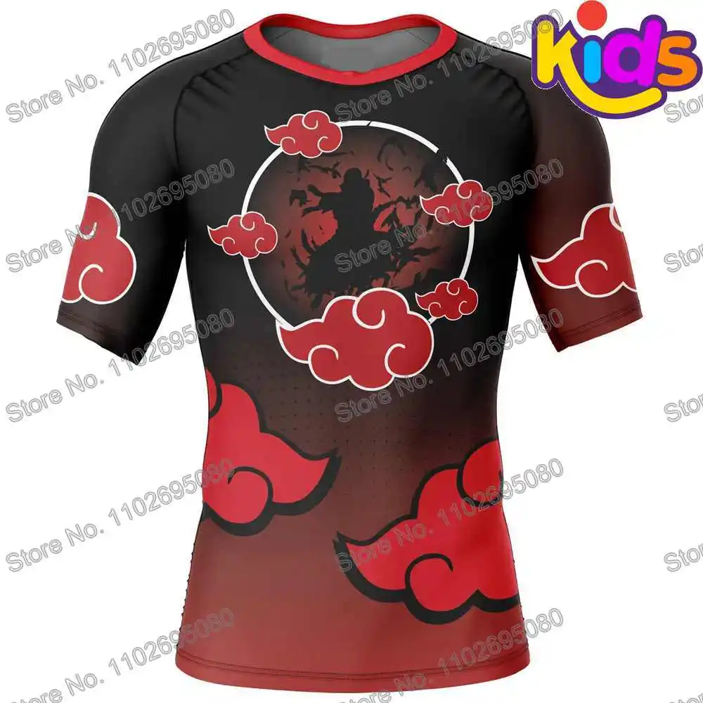 Kids Cartoon Surf Clothing BJJ MMA Boys Popular Anime Rash Guard Diving T-Shirt Tight Swimwear Summer Beach Floatsuit Girls Tops