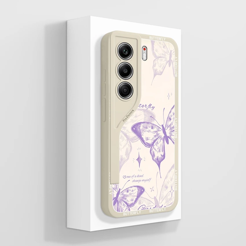 Elegant Floral Silicone Protective Phone Case - Anti-Fall Smooth Cover