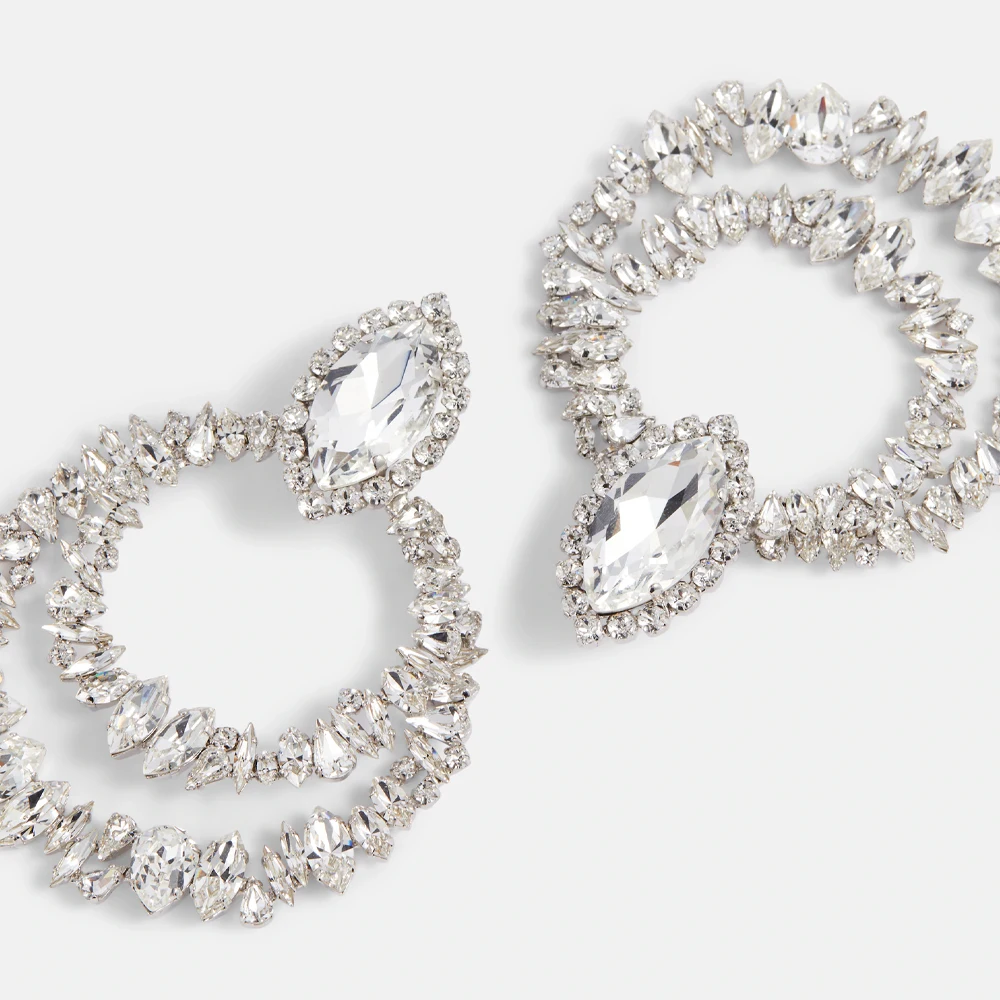 Large Rhinestone Earrings