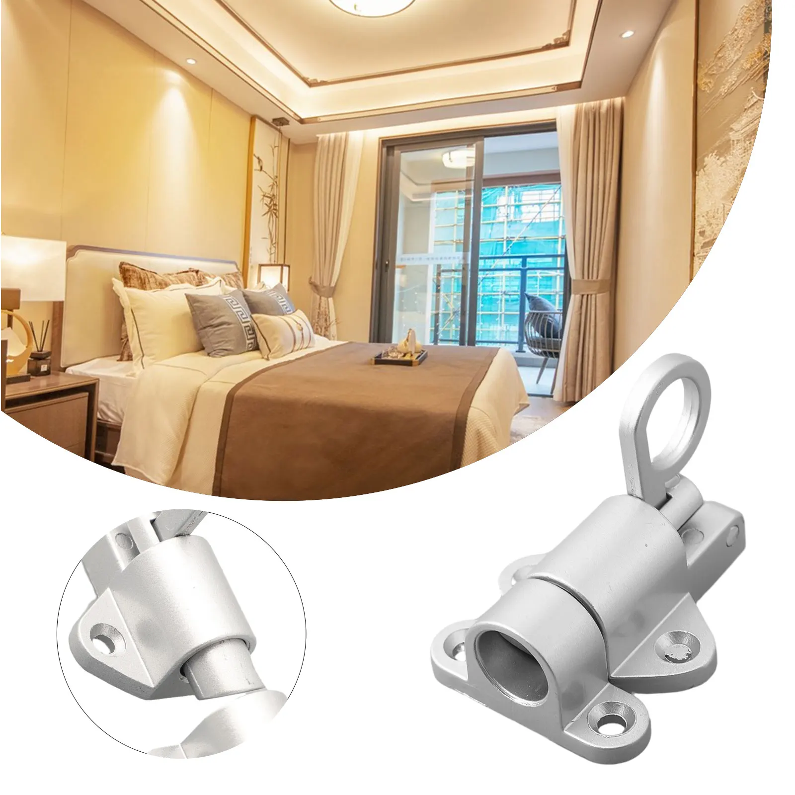 

Durable Latch Bolt Hasp High quality Portable Practical Premium Self Lock Aluminum Alloy Tool Brand new Useful