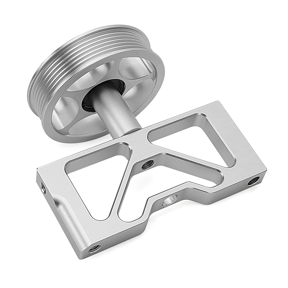 Billet Competition Air Pump Idler Bracket with Pulley For Ford Mustang 5.0 1979-1995 CNC
