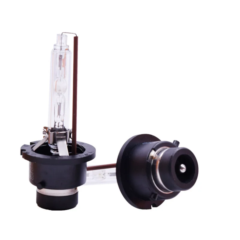2PCS/Lot Car Headlight Bulb D2S D4S 4300K 6000K 8000K 10000K White hot selling HID Xenon lamp With Metal Bracket Protection