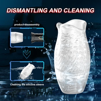 360° Rotating Automatic Male Masturbation Cup Vibration Penis Oral Electric Pocket Pussy Masturbator Real Vagina Sex Toy For Men