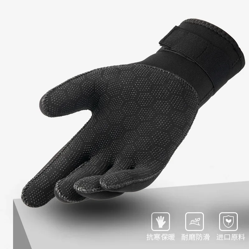 3mm/5mm Diving Gloves Anti Slip Wear-resistant Camouflage Anti Sting Gloves Catching Fish Winter Swimming Diving Gloves 4
