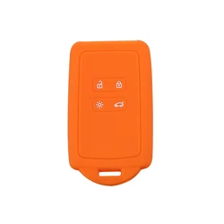 Silicone Car Key Case Cover - Durable Key Protector Accessory (Orange)