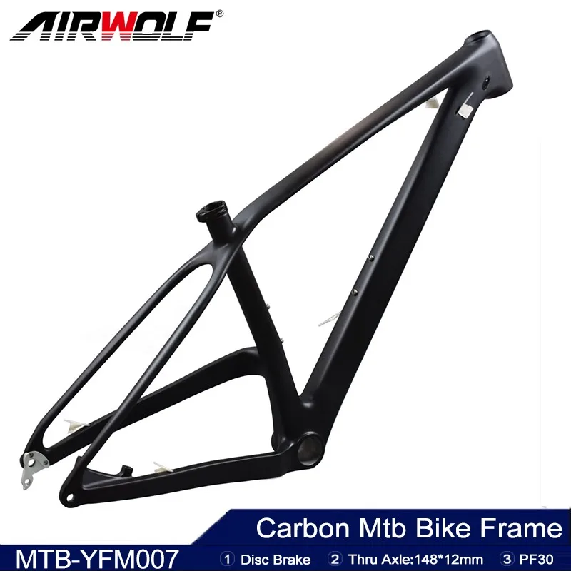 Telaio Mtb Airwolf Full Carbon 27.5Er T800 Telaio Per Mountain Bike In Carbonio 148*12Mm Perno Passante Mtb Telaio Per Bicicletta In Carbonio 27.5