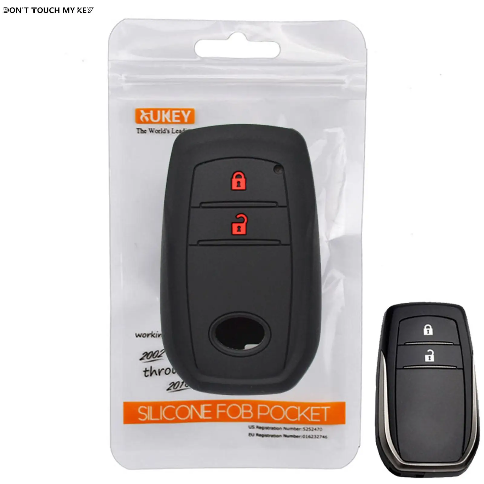 2 Button Silicone Key Case for Toyota Hilux Revo Innova Rav4 Fortuner Cover Car Remote Fob Shell Skin Key Chain Holder Protector, key case,key case cover