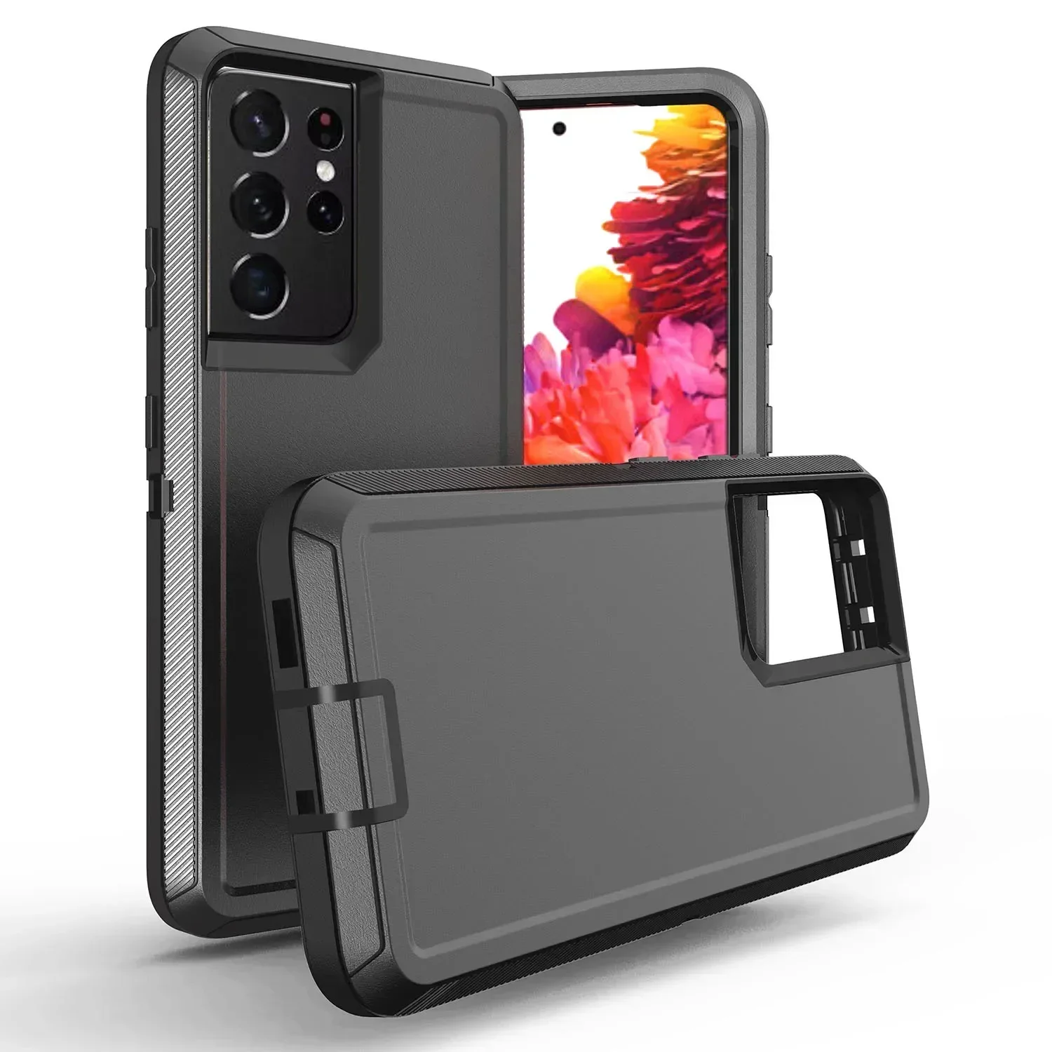Rugged Armor 3-in-1 Protective Case with Clip Box Cover