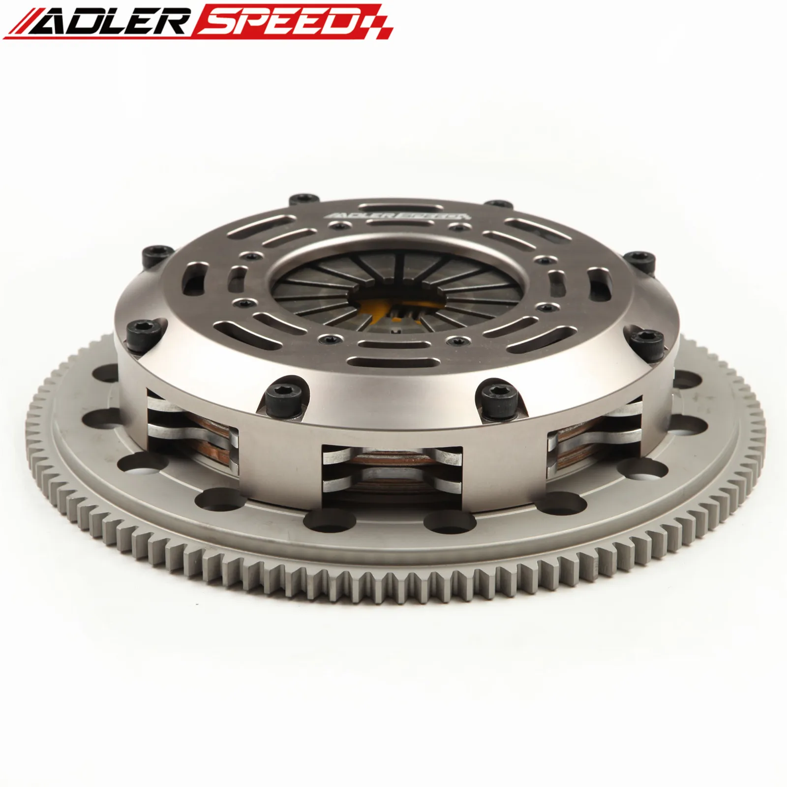 Adlerspeed Racing & Street Clutch Twin Disc Kit Per 89-92 Mitsubishi Eclispe 2.0L Fwd 6-Blot Medium Wt