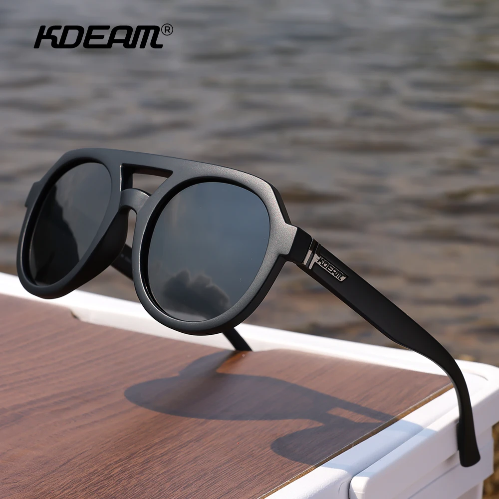 Vintage Round Steampunk Sunglasses with Box