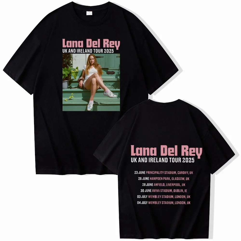 Lana Del Rey Uk And Ireland Stadium Tour 2025 Shirt O-Neck Short