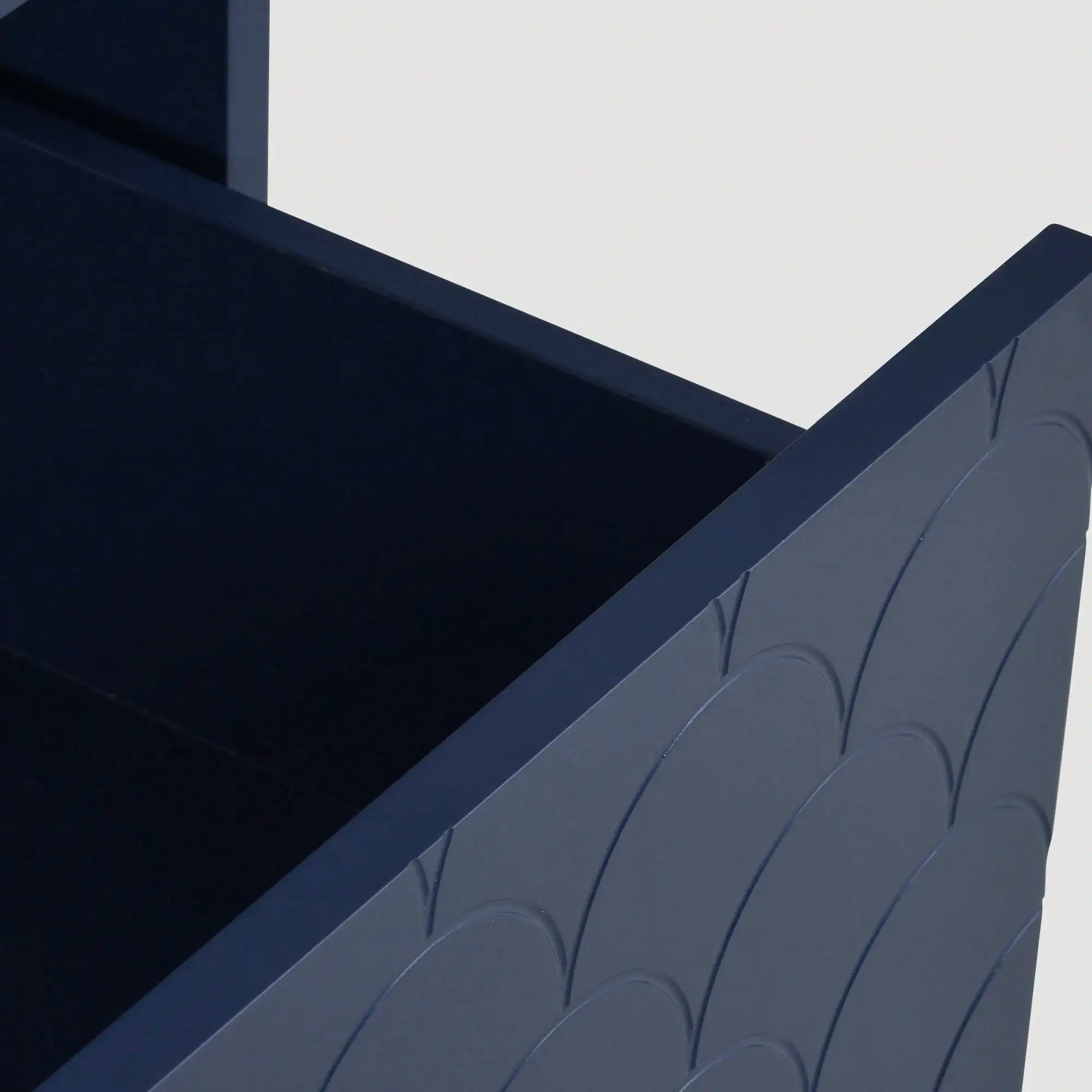 KOMHTOM Kommode aus Metall, marineblau, Kommode mit 3 Schubladen, Sideboard-Highboard-Aufbewahrungsschrank für Schlafzimmer – Detail 6