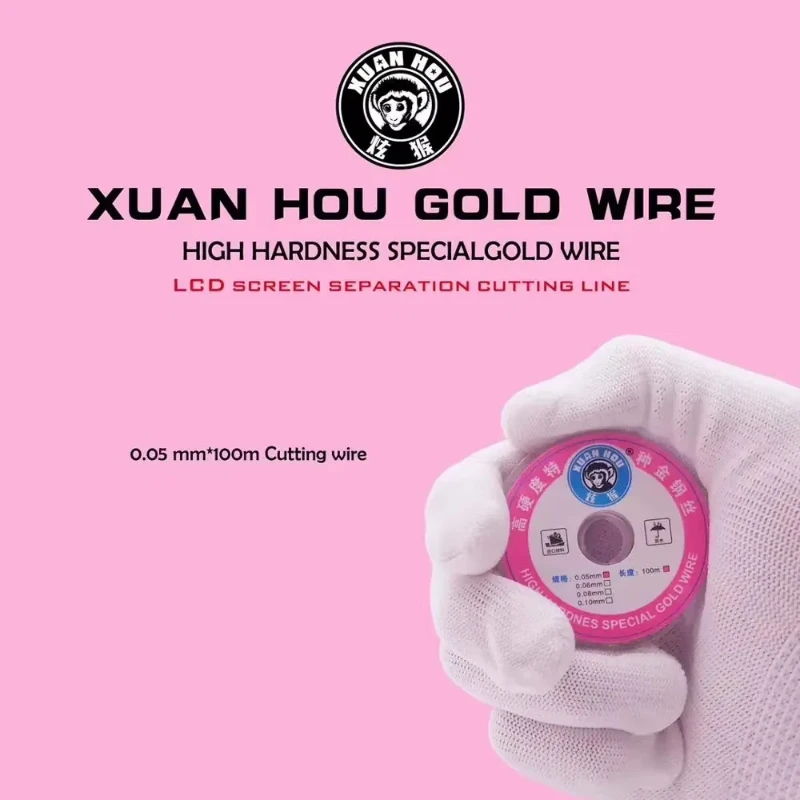 100FIX 0.04 0.05 0.08 0.35mm Alloy Steel Molybdenum Wire Cutting Wire Line LCD Display Screen Separator Repair 100m 150m Tools