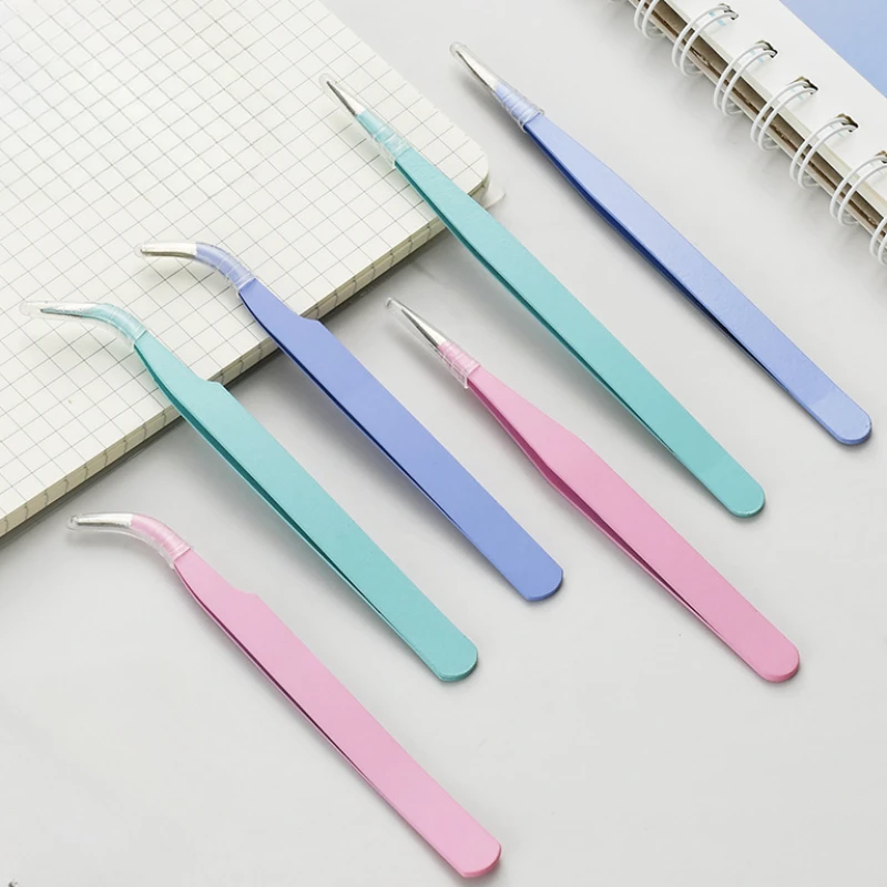 Stainless Steel Tweezers Cake Decoration Cake Decorations Baking Decorations Cake Bakeware Cake Decorating Tools Baking Supply 2Pcs/set Anti-static Elbow and Straight Stainless Steel Tweezers Cake Mold Sugarcraft Tool For Kitchen Bake ware Decoration