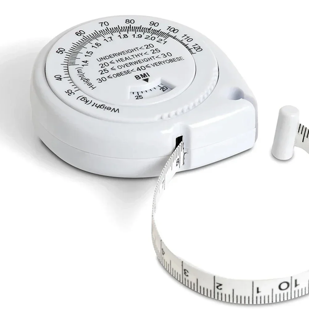 Tape Measure Measuring Ruler 1.5m BMI Body Fat Tester Retractable Waist Measuring