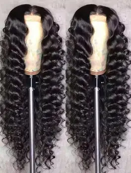 13x6 Lace Front Human Hair Wigs 40 42 Inch HD Loose Deep Wave Brazilian Curly Water Wavy 13x4 Lace Frontal Wigs For Women 250% 1