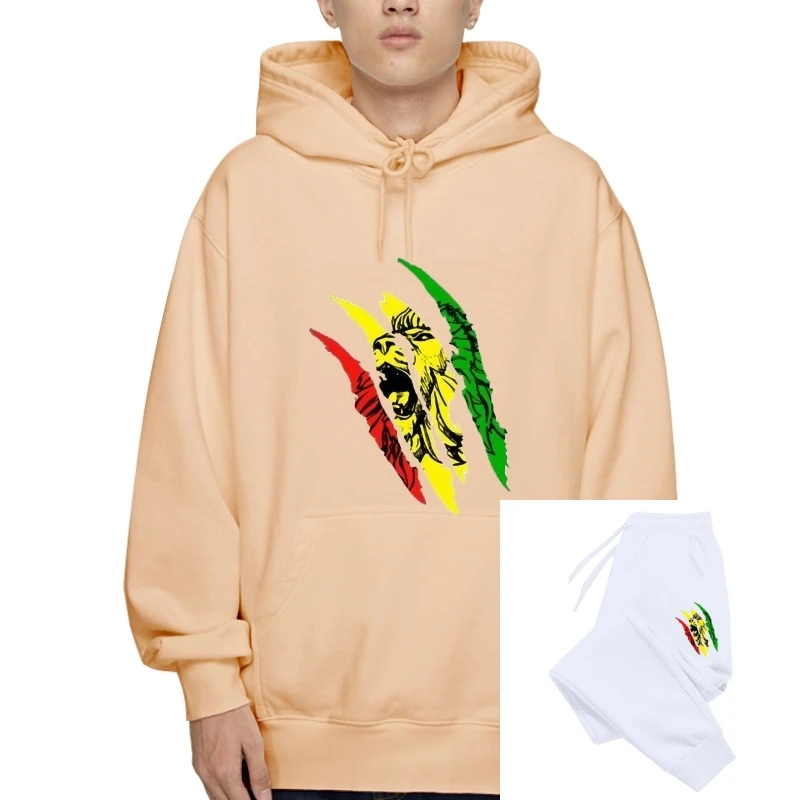 

fashion Lion Of Judah Reggae Music Rastafari Rasta Hoody for men cotton awesome summer gents Hoody Outerwears Outerwears Natural