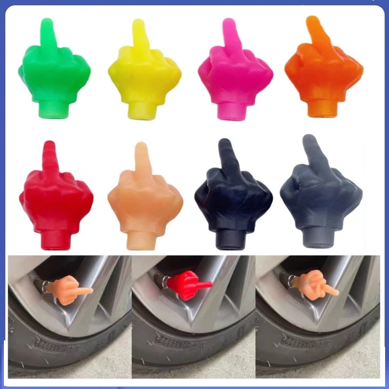 Bouchons De Valve Motif Crâne - Lot De 8 (4 Rouges + 4 Noirs) - Aluminium - 17x11 Mm - Pour Voiture, Vélo, Moto - 11