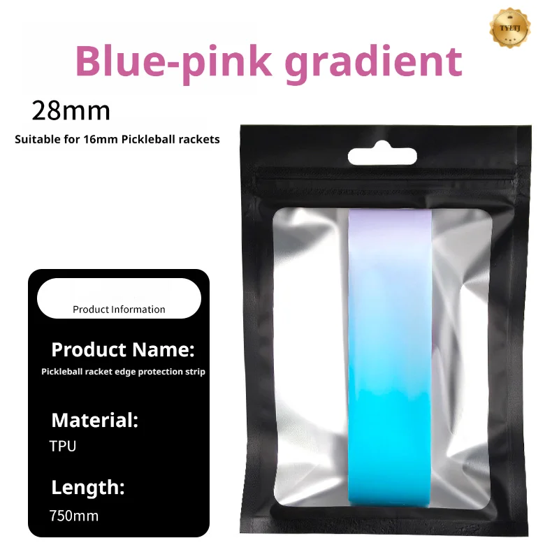 Dual-Color Gradient Pickleball Paddle Edge Protection Strip