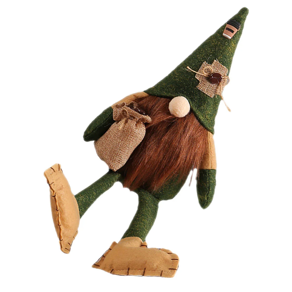 

Coffee Long-legged Decor Indoor Gnomes Desktop Non-woven Fabric Decorative Dolls Decors Cartoon Office Adornments Table