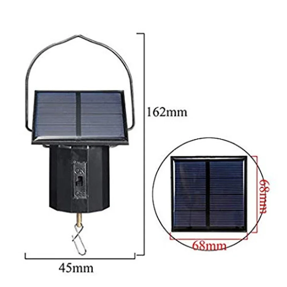 Solar Powered Hanging Wind Motor With Flexible Design And Soothing Sound Solar Motor For Convenient Attachment Lightweight