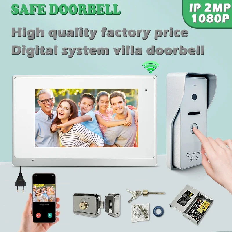 

Affordable Video Doorstep Phone Latest Designed Wired Visual Doorbell Camera Monitor 7-Inch Home Tuya Wifi Walkie Talkie Video