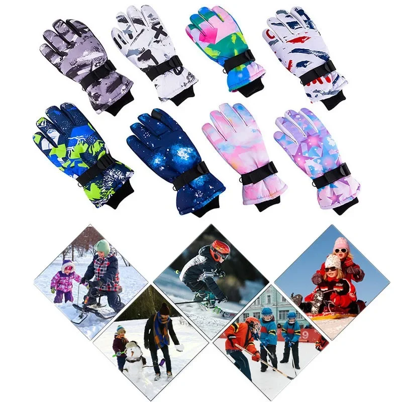 

Winter Skiing Snowboard Gloves Unisex Non-slip Touch Screen Waterproof Motorcycle Cycling Fleece Warm Snow Outdoor Sports Gloves
