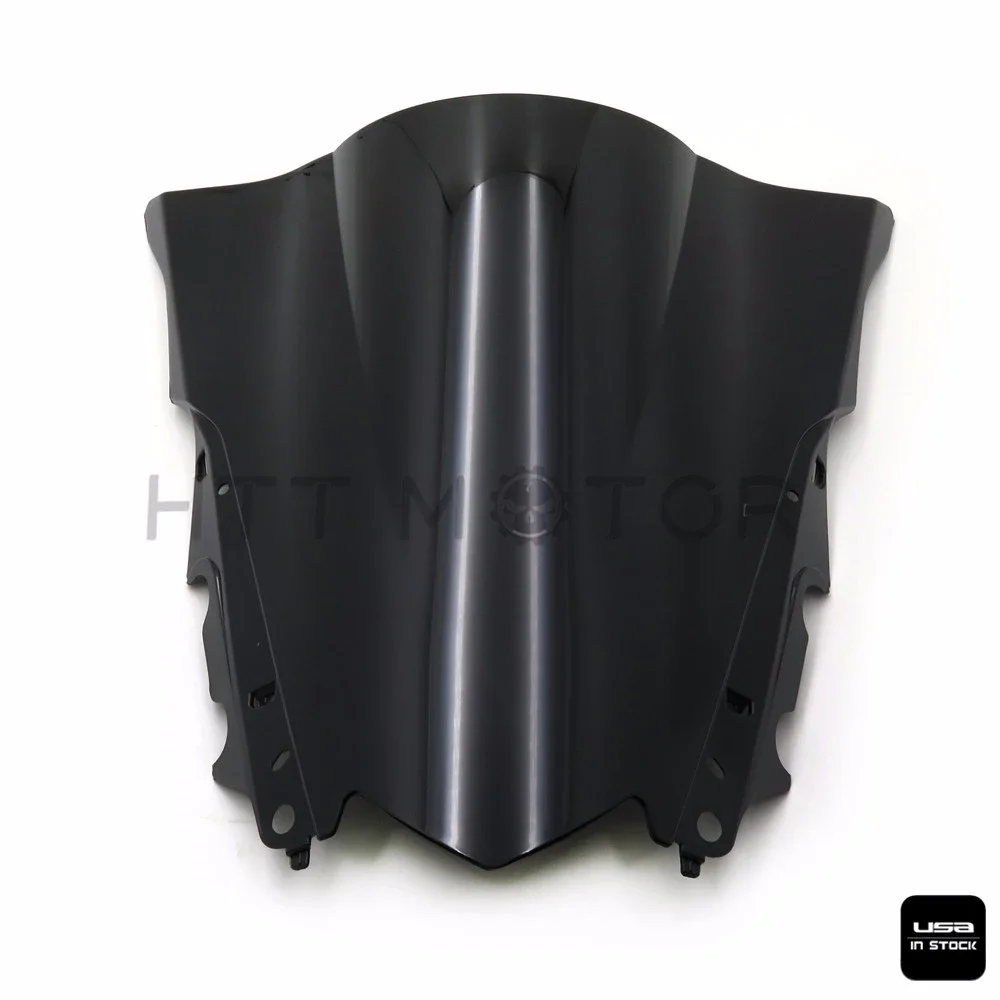 

Free Shipping Motorcycle Parts Double Bubble Windscreen Windshield ABS for Yamaha YZF R3 R25 2015-2016 Black 15 16