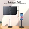 Alloy Tablet Stand 360°rotating Height Adjustable Desk Holder Portable Monitor Stand For Ipad  Air 4 Mini 4.7‘ To 17.3’screen 4