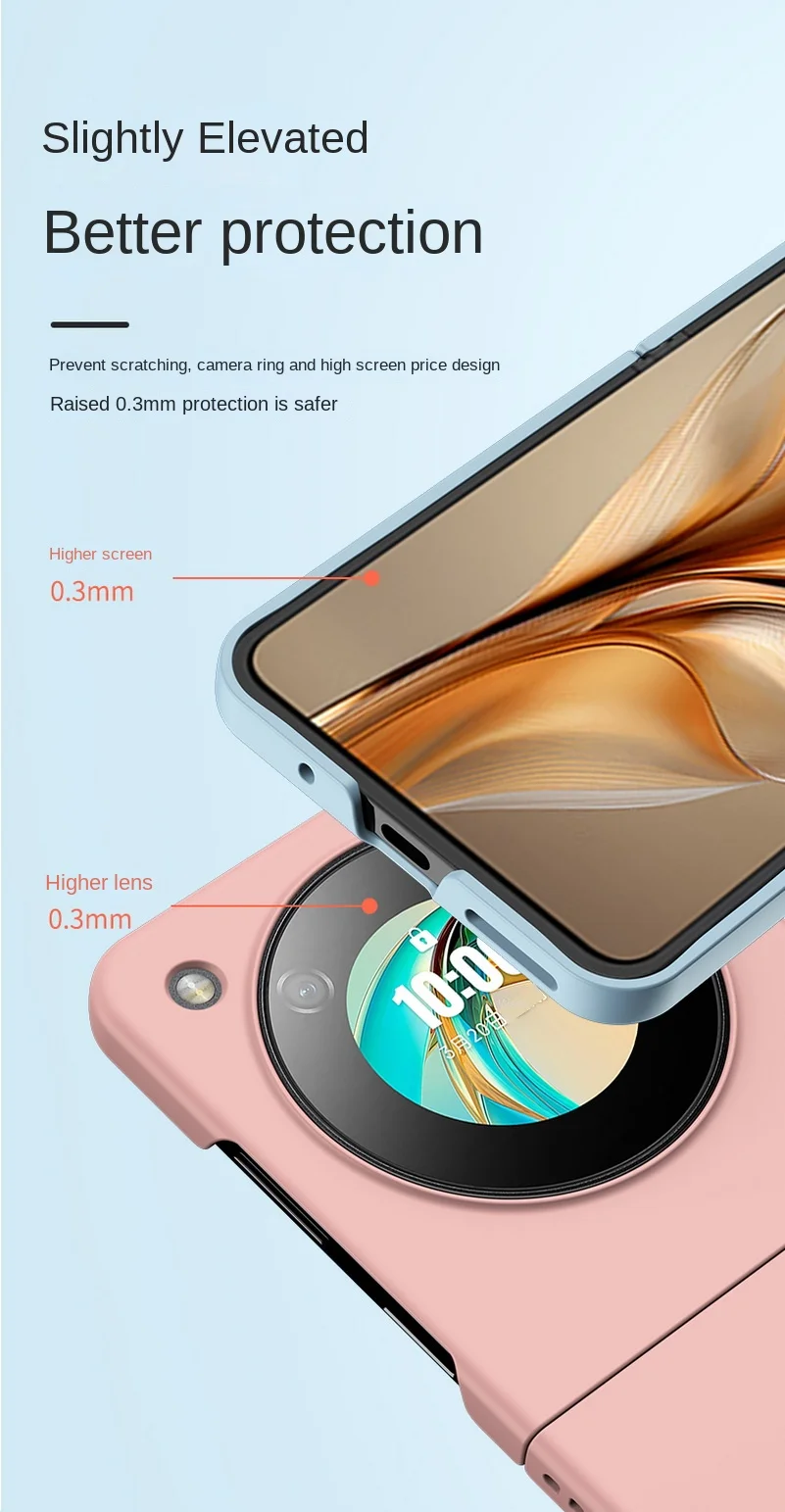 Slim Ultra Thin Hard Protective Phone Case with Enhanced Grip and Camera Protection