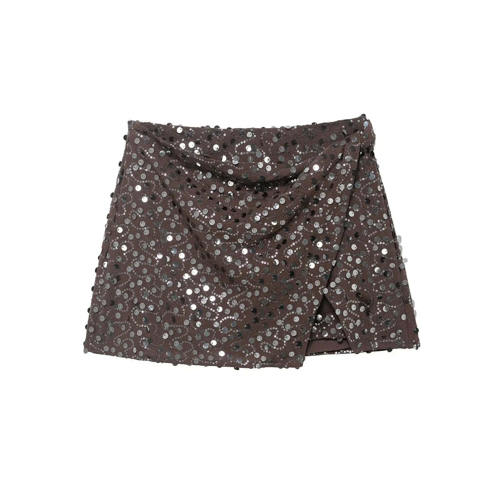 Chic Elegant Sequin Mini Skirt Women Fashion Party Slim Sexy Female Short Skirts 2026 Summer Street Club Shining Lady Skirt